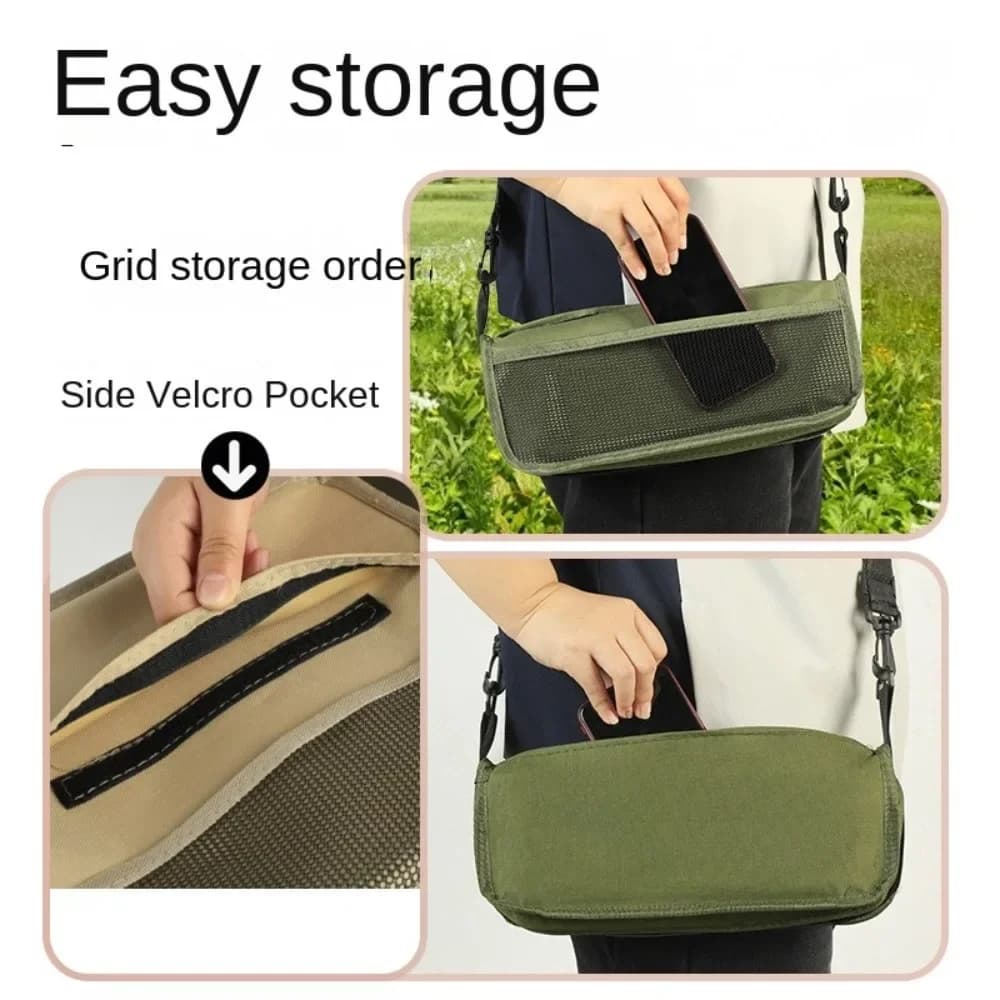 Sgabello zaino pieghevole resistente all'usura Robusta sedia pieghevole sportiva a tracolla Robusto sgabello portapenne stile borsa portante