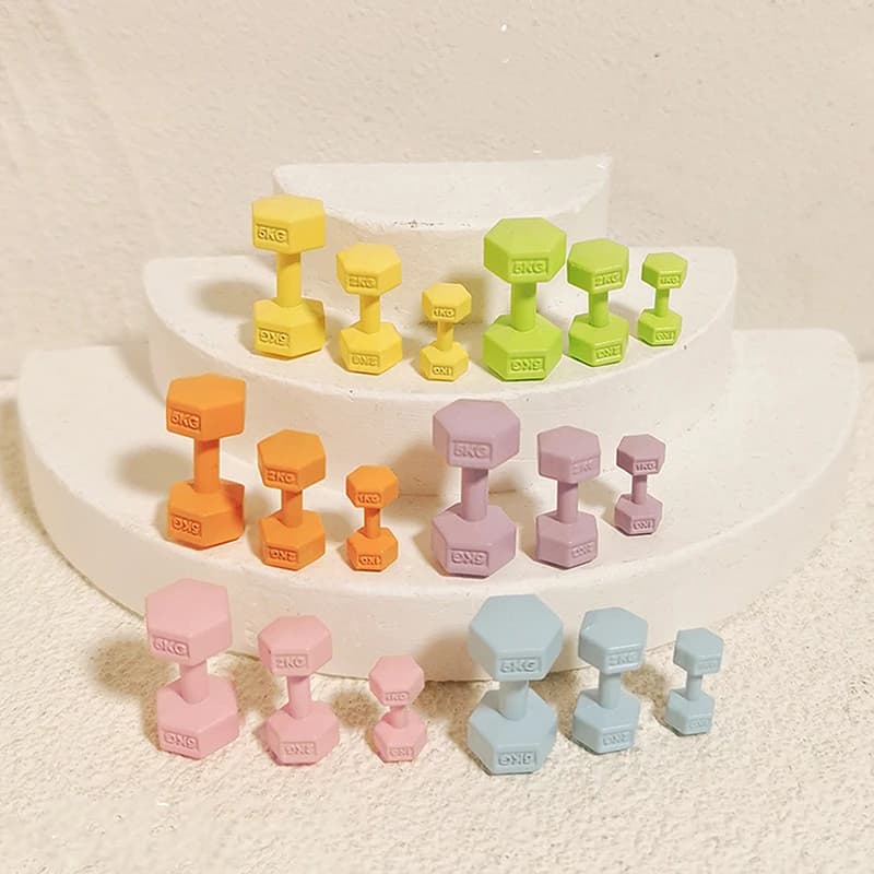 ♪ JN] 1 Piece Miniature 1/12 for Doll House, Caregiver and Baler for Gym, Toy Models, Bearing Equipment, Accessories