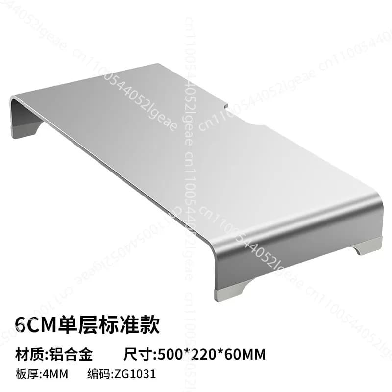 Riser per monitor del computer, rack di supporto per archiviazione desktop da ufficio, supporto per il posizionamento dello schermo del laptop