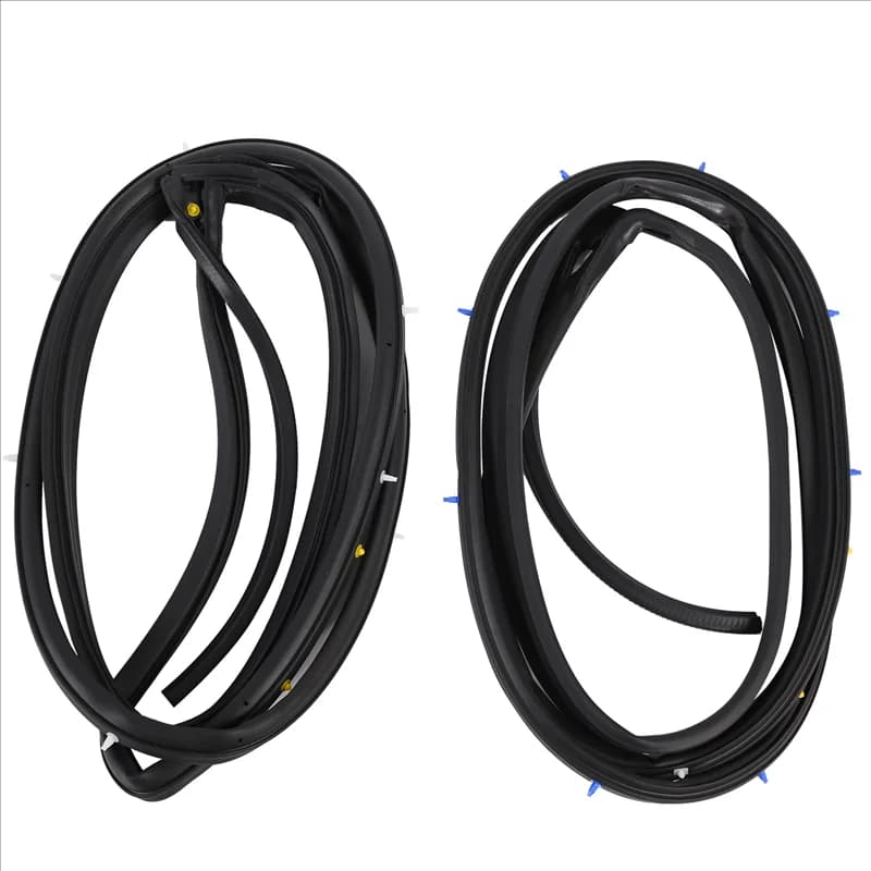 1Pair Rear Door Weatherstrip Waterproof Adhesive Strip 72850-SNA-A01 72810-SNA-A01 For Honda Civic 2006-2010-A61E
