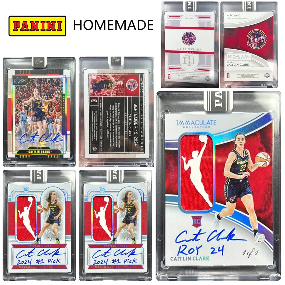 PANINI 2025 Materiale Autografato FAI DA TE di Caitlin Clark, Carta Collezionabile, Regalo di Natale o Compleanno per Ragazzi Appassionati di Basket