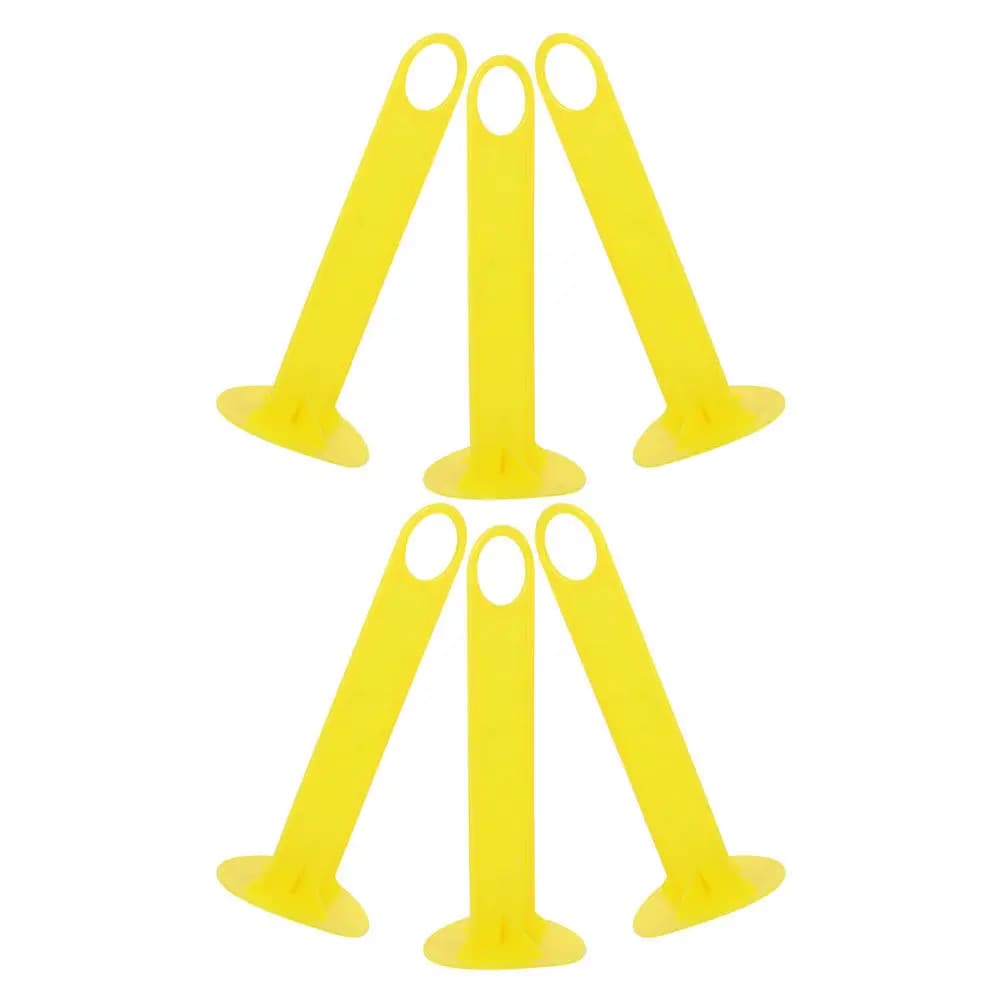 Set di 6 Supporti per Coni da Calcio, Organizzatore Stabile in Plastica per Coni da Allenamento, Supporto per Attrezzatura da Calcio per Esterni