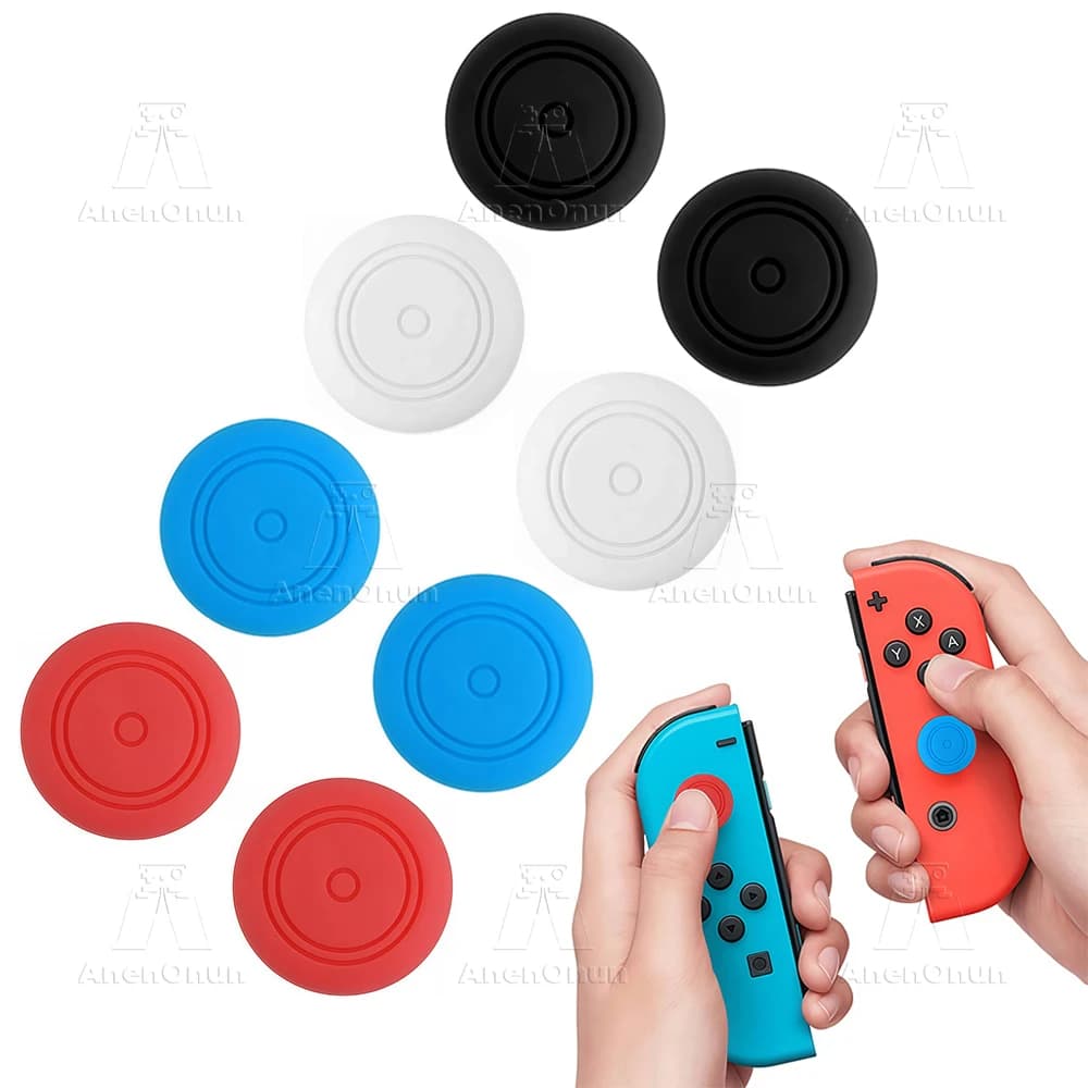 Copri-stick analogici in silicone antiscivolo per Switch/Switch Lite/Switch OLED, protezione durevole per Joycon