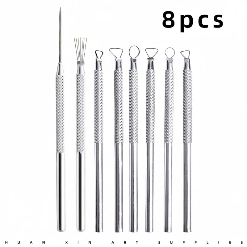 Ceramic Repair Tool Aluminum Seven Needle Manual Detail Ceramic Needle Punch