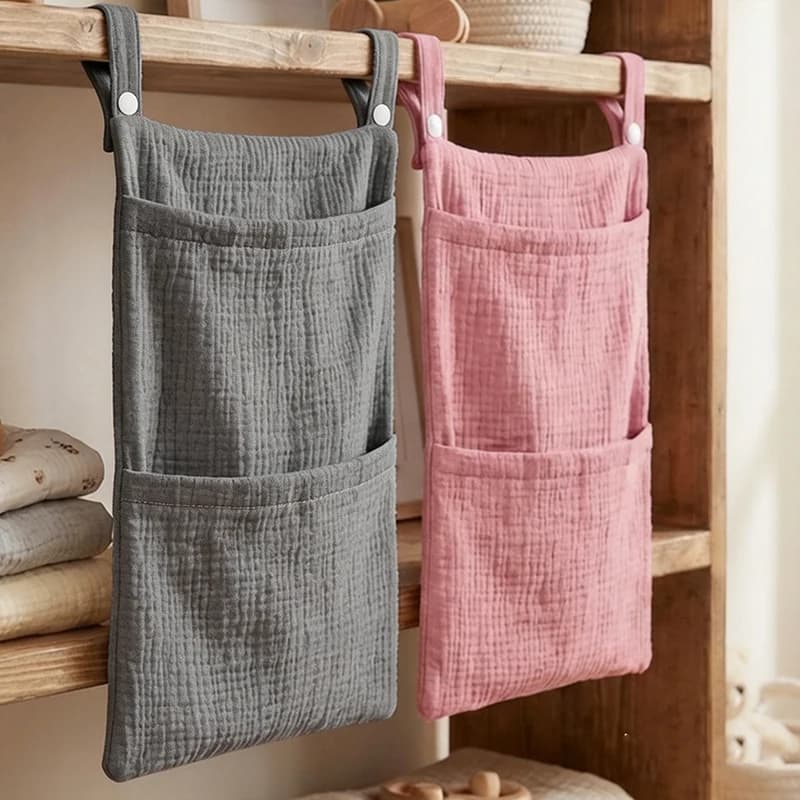 Borsa portaoggetti da appendere per testiera per bambini, organizer multifunzionale, custodia portaoggetti da appendere per passeggino