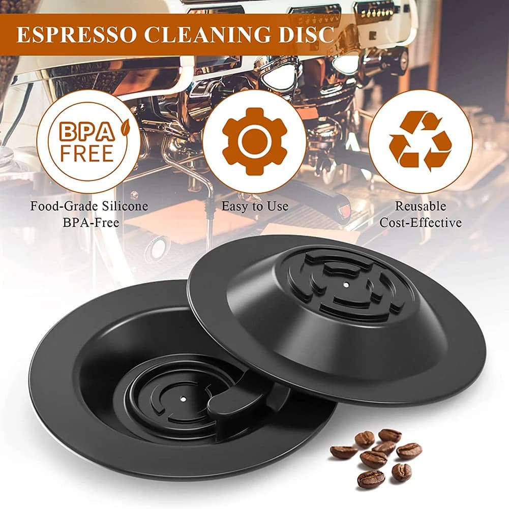 Disco di pulizia da 2 pezzi 54mm per macchina da caffè espresso Breville Disco di backflush per macchina da caffè Disco di pulizia per macchina da caffè