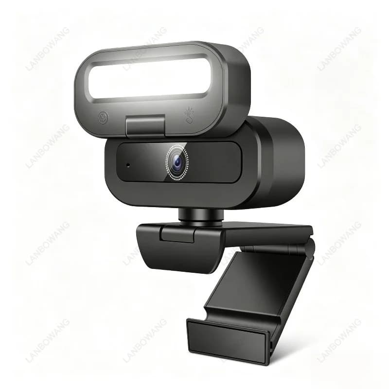 B18 4K Webcam With Fill Light USB Computer Camera For Live Streaming Video Conference Online Meeting