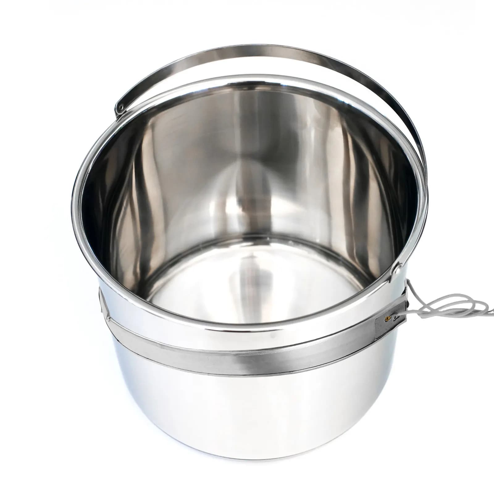 Anello Riscaldante Elettrico in Acciaio Inox per Pentola per Zuppa, Accessorio Commerciale per Riscaldamento Alimenti per Buffet e Ristoranti