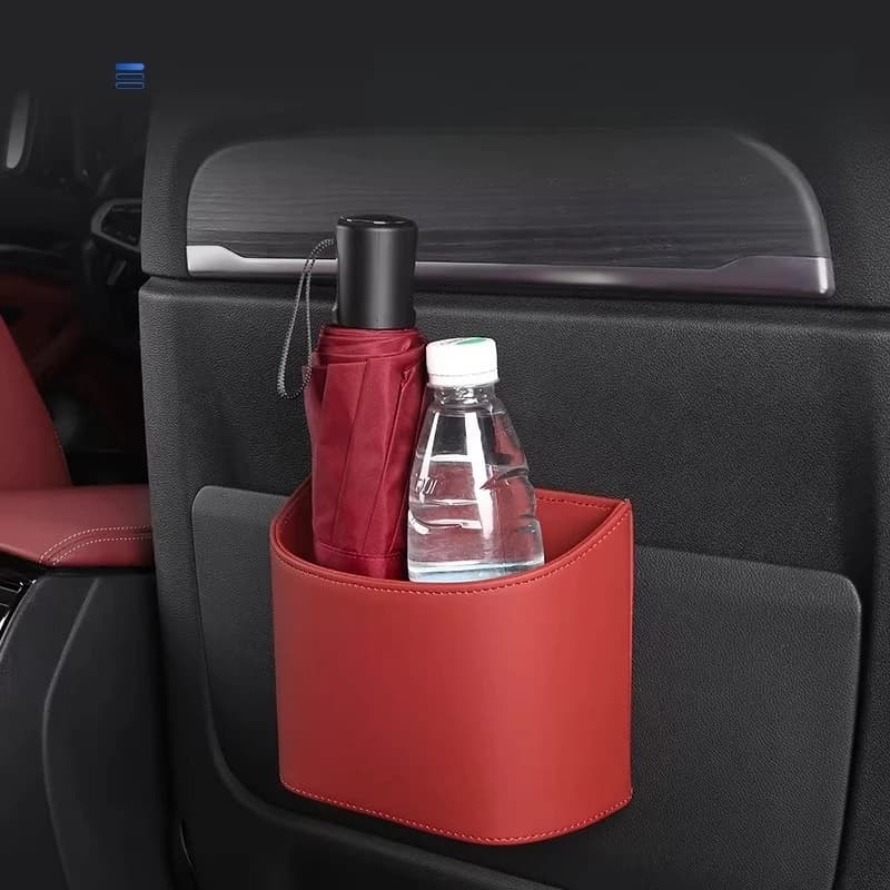 Interior Organizer Accessories Garbage Bin Tools Multifunctional Car Door Storage Box Trash Can Cup Holder for Polestar 2 3 4