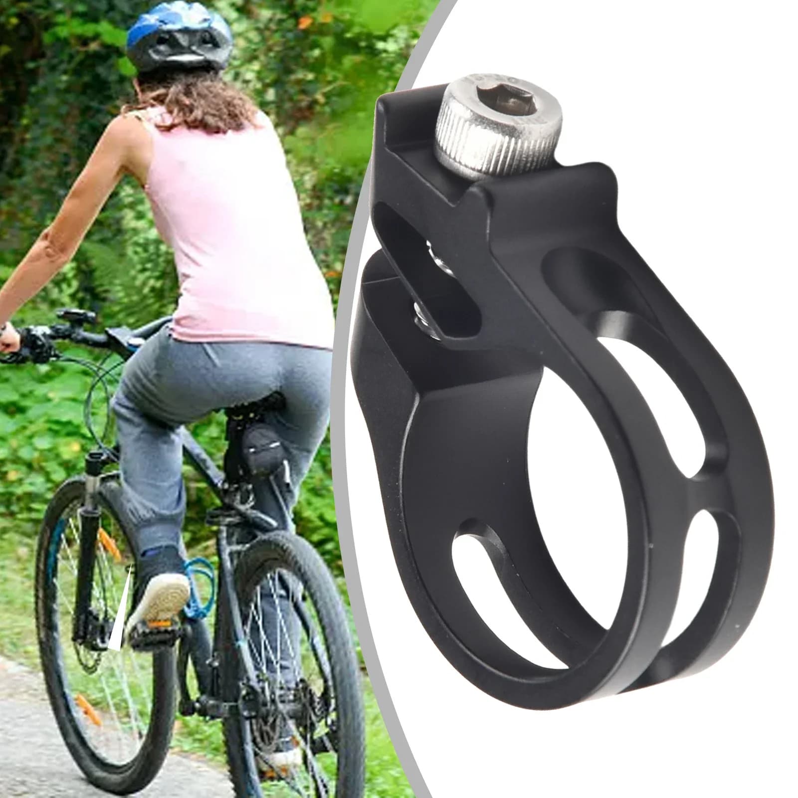 Parti della bici Morsetto del cambio della bicicletta Trigger Anello del cambio Integratore Quadrante in lega di alluminio Controller del cavo Morsetto del freno a disco dell'olio