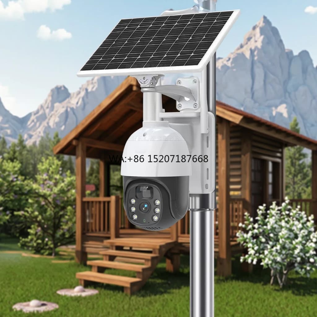 Pannello solare a basso consumo 4G Scheda SIM Monitoraggio automatico Batteria 18650 integrata Sistema di energia solare solare