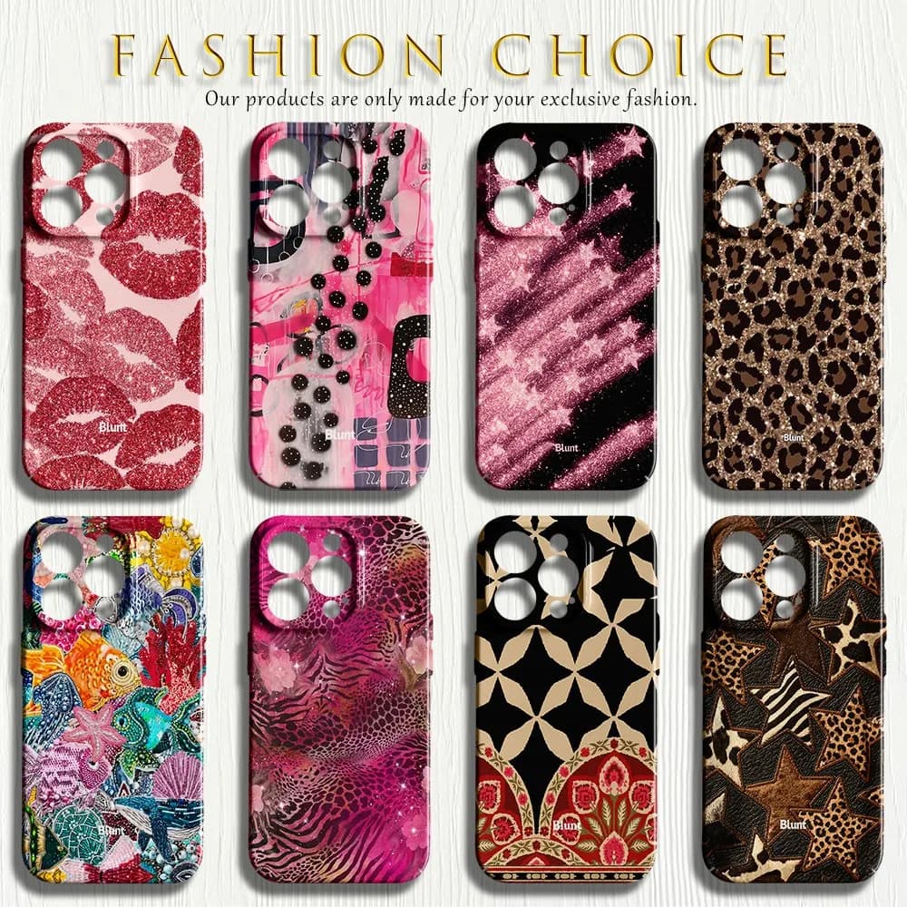 Red Lips Blunt Phone Case for iPhone 18 17e 17 16e 16 15 14 13 12 11 Air Pro Max Plus Glossy Film Hard PC Cover