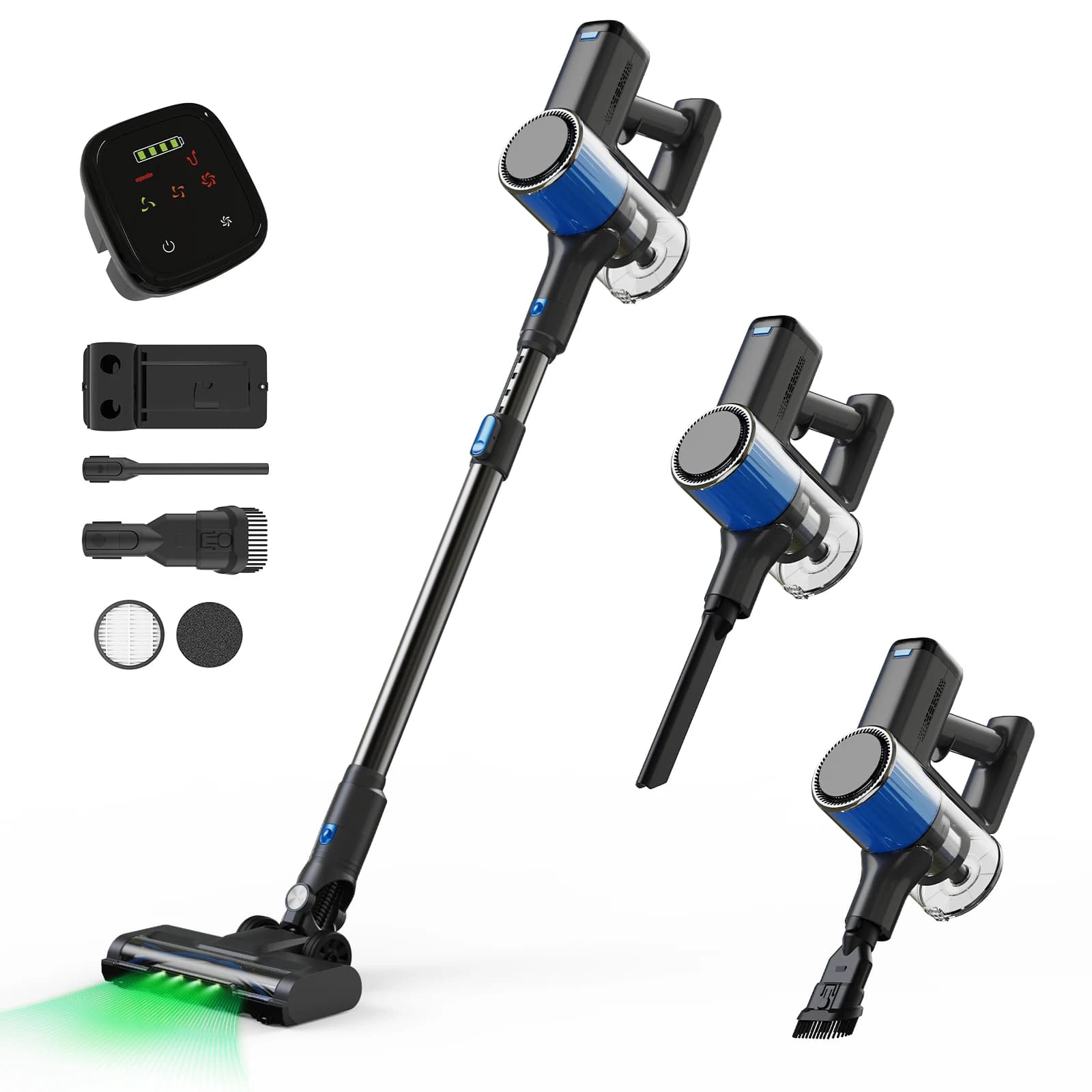 Aspirapolvere verticale senza fili V10 30Kpa, aspirapolvere ultraleggero per moquette, pavimenti duri, auto, peli di animali domestici