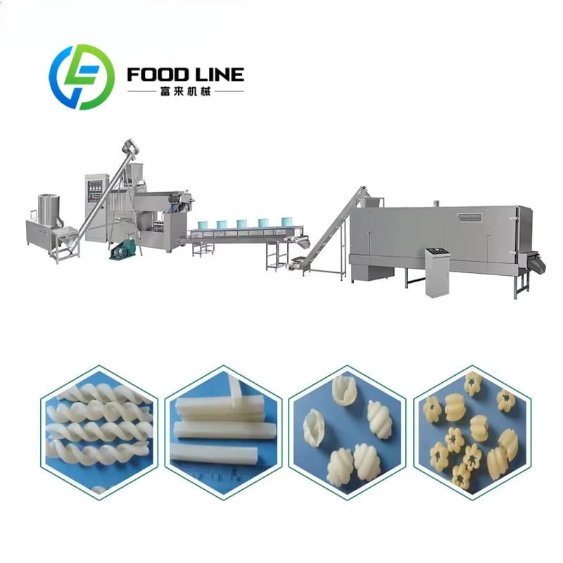 Commercial Pasta Making Line Macaroni Extruder Machine For Production Factory Price Cost industrial automatic high efficiency