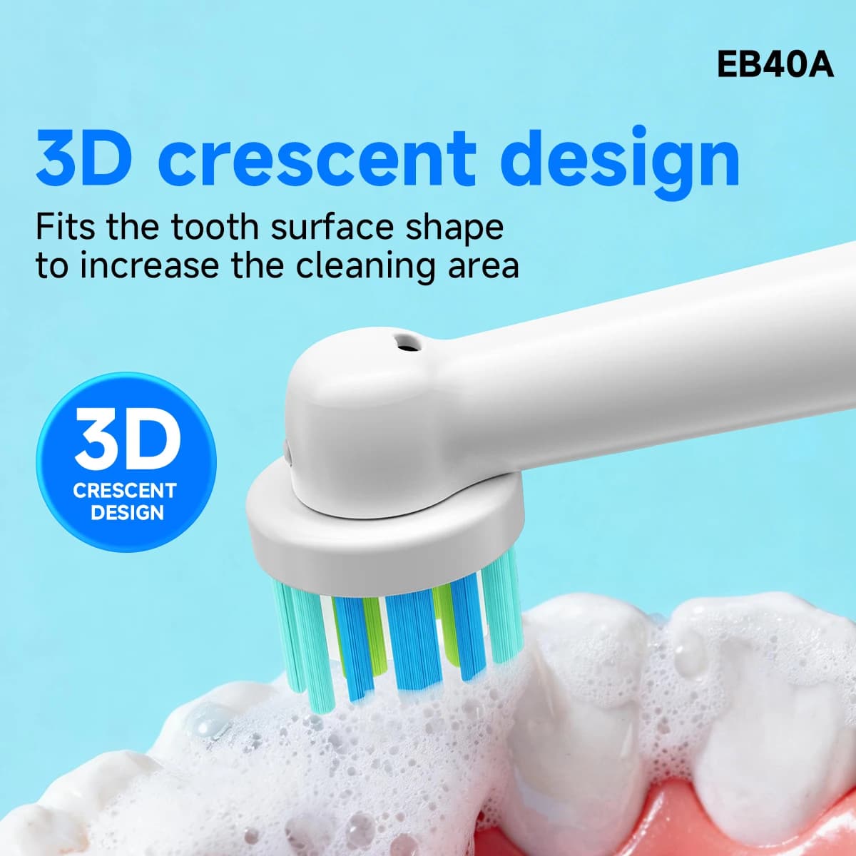 Testine di ricambio per spazzolino da denti da 4/8/12 pezzi compatibili con le testine per spazzolino elettrico professionale Oral-B Braun
