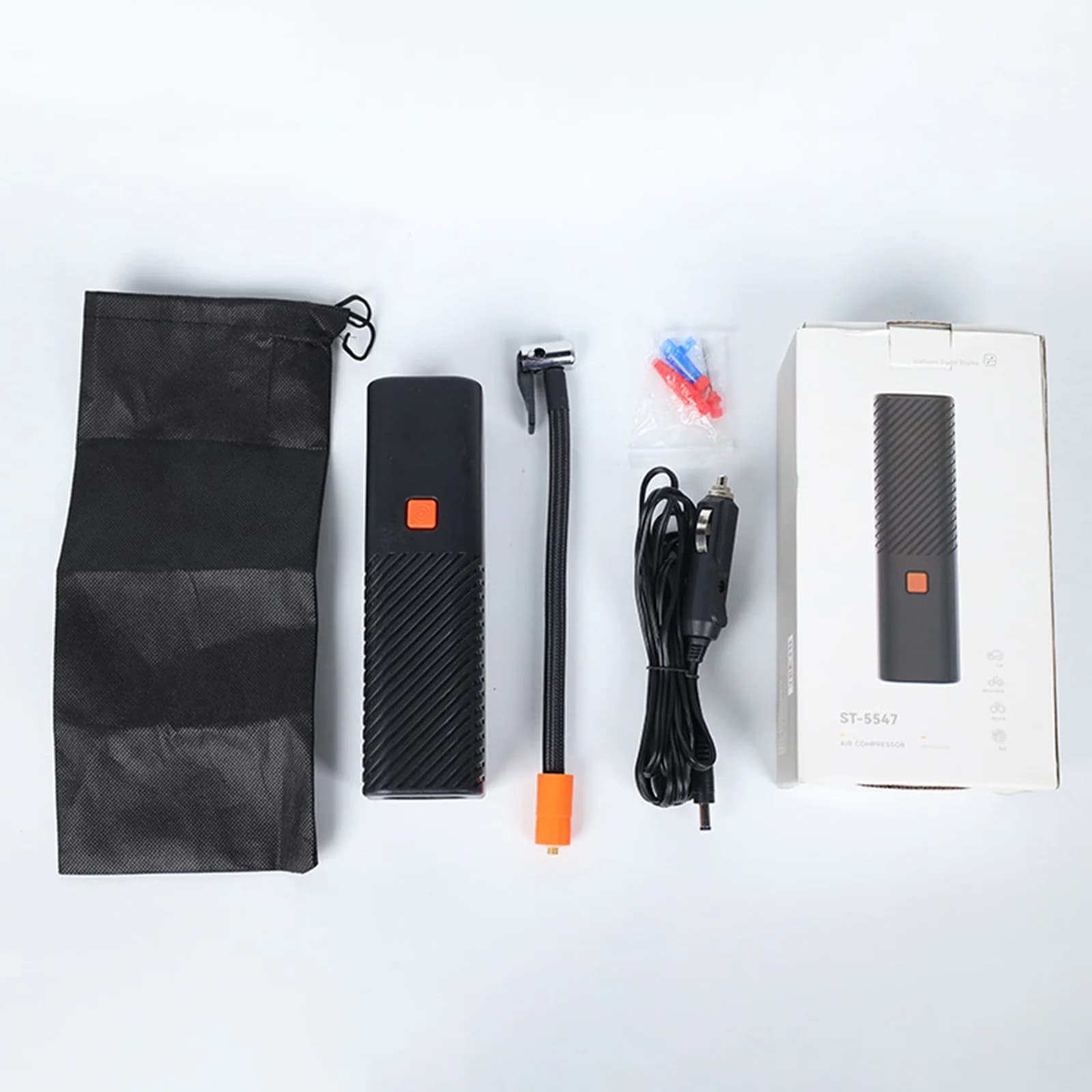 Motorcycle Tire Air Pump with Digital Gauge Portable Electric Tire Inflator DC12V High Power for Commuting Bike Vehicle Truck