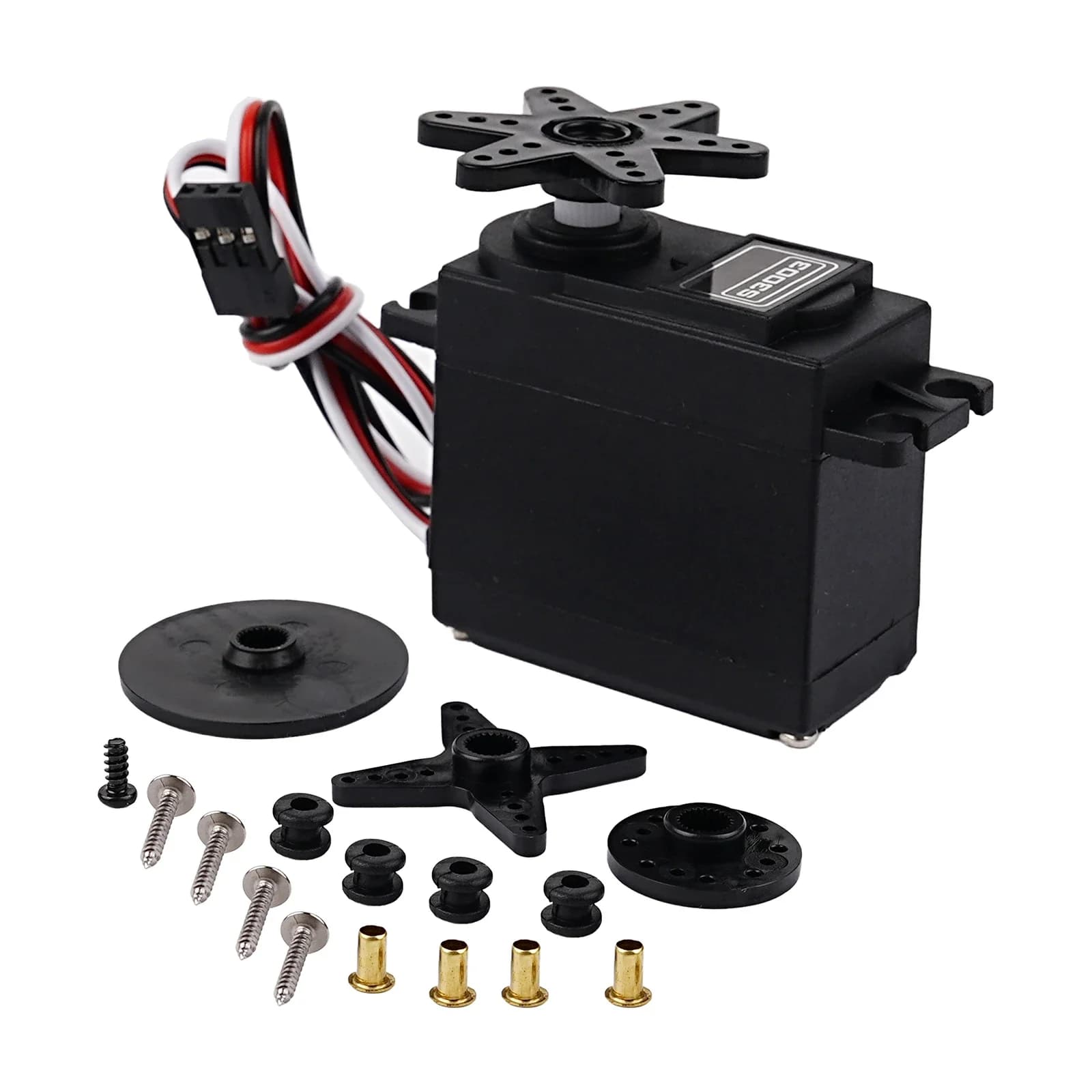 S3003 6kg Coppia Servomotore RC 180/270/360 4.8V-6V Servo digitale standard 25T per RC Auto Aereo Barca Elicottero Robot Auto da corsa