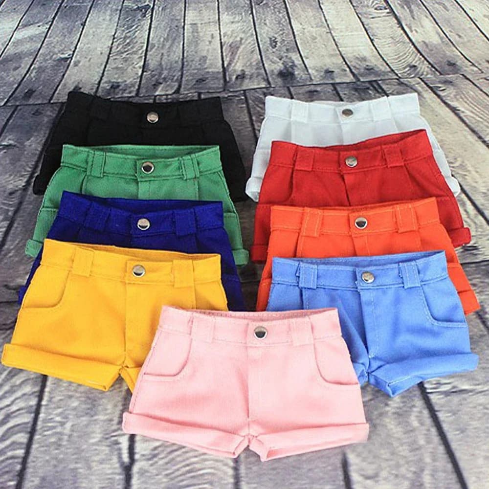 D04-B357 Giocattolo fatto a mano per bambini BJD/SD vestiti per bambole 1/6 1/4 1/3 zio Pantaloncini color caramello con polsini 1 pz