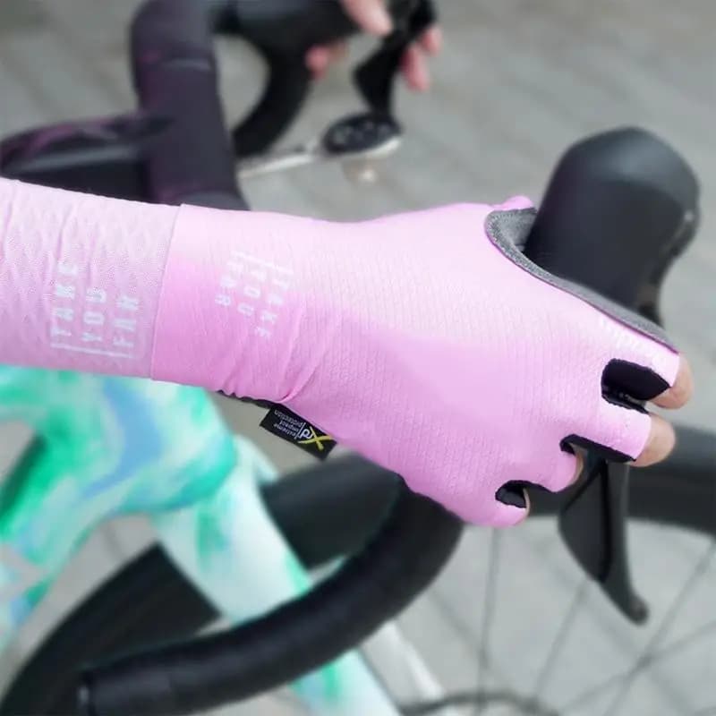 Guanti da ciclismo Guanti da ciclismo mezze Guanti da mountain bike Guanti traspiranti imbottiti antiurto antiscivolo 24BD