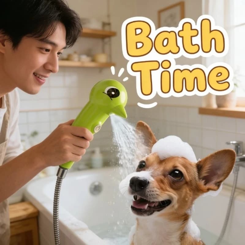 Generatore di Schiuma Automatico Ricaricabile per il Bagno degli Animali Domestici, Macchina Schiumogena per la Pulizia e la Toelettatura di Cani e Gatti