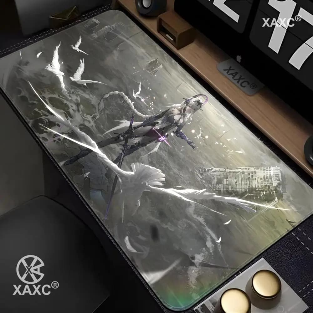 Punishing Gray Raven Anime Girls XAXC Mouse Pad, tappetino per tastiera e mouse di grandi dimensioni, tappetino per mouse da gioco in gomma antiscivolo, tappetino per mouse per laptop