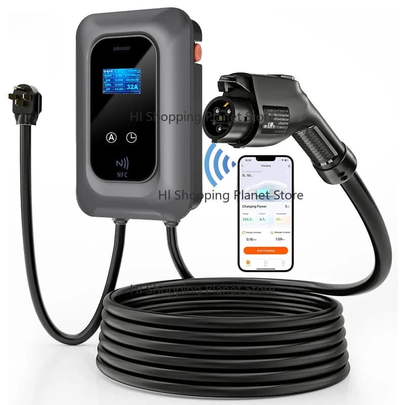 Model 3 Type 1 16A 32A 40 Amp 48 Amp Home Wall Box Commercial Wall-Mounted Ev Charger Charging Station for Electric Car