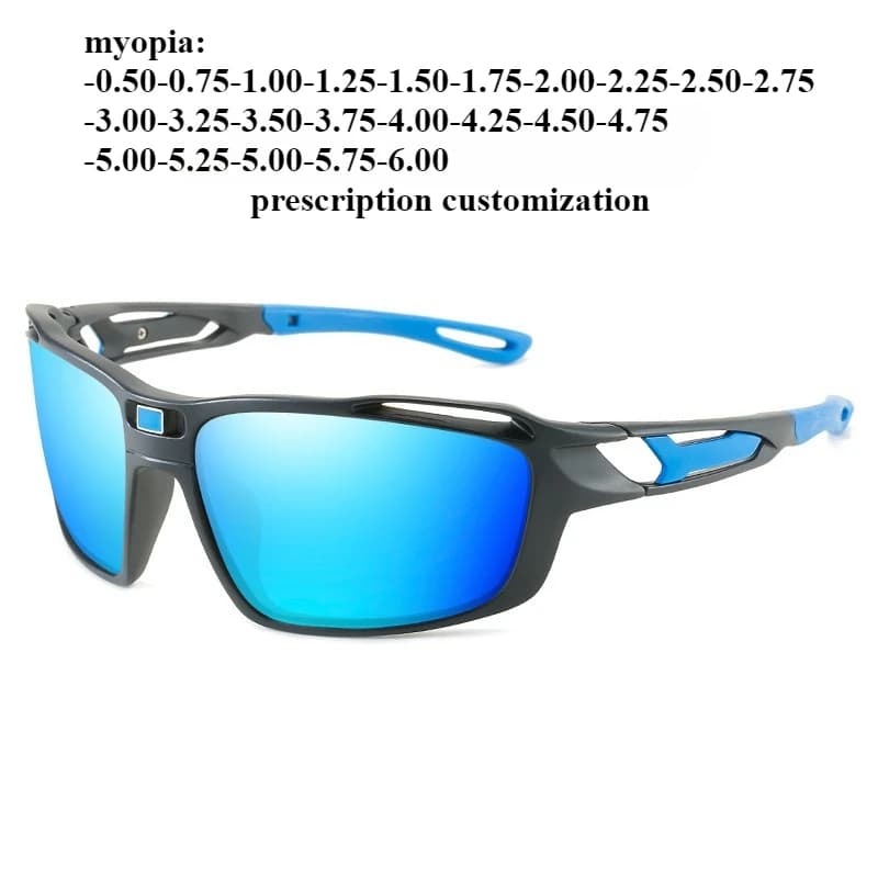 68-18 Occhiali da sole polarizzati da uomo e da donna, occhiali da sole sportivi, occhiali da ciclismo, occhiali da sci, prescrizione miopia colorata