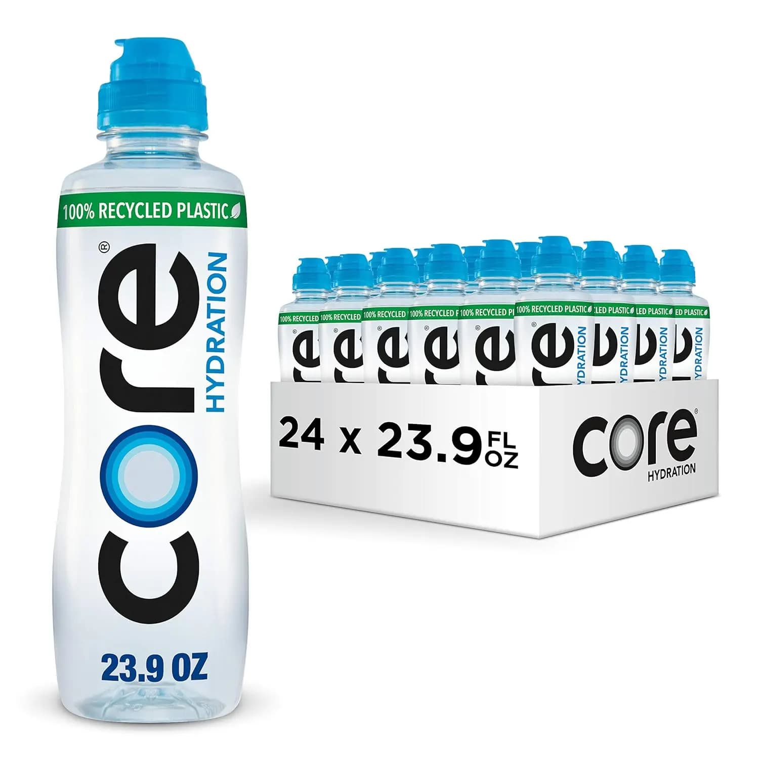 Perfectly Balanced Water for Hydration, 23.9 fl oz Sports Bottle (24 Pack) - Ideal for Active Lifestyles