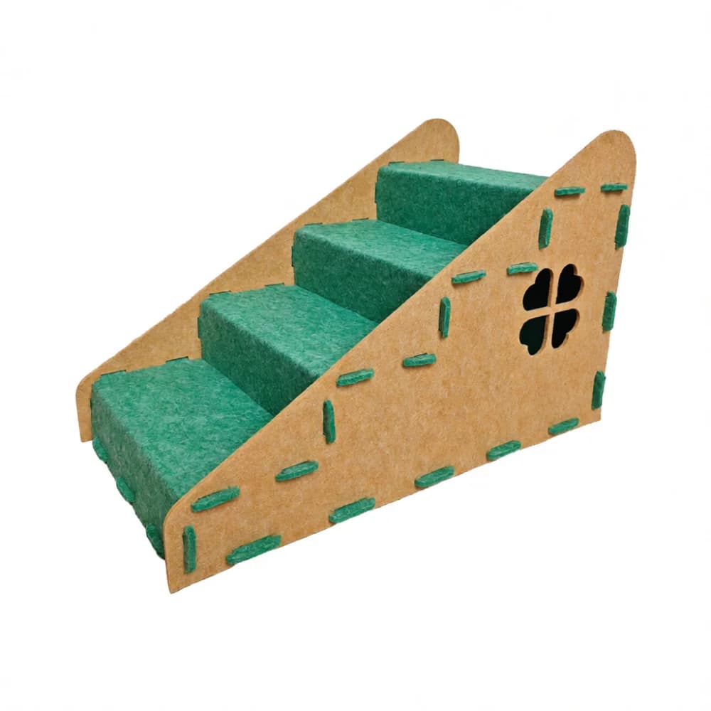 Small Dog Cat Climbing Steps Ladder Scratching House Bed Ramp Durable Soft Felt Furniture Accessory For Pet Resting