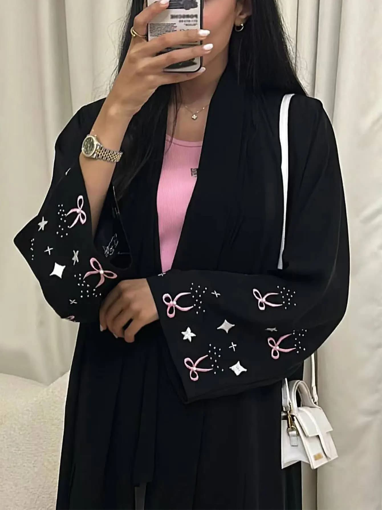 2025 Muslim Abaya Dress for Women Cardigan Embroidered Jalabiya Eid Ramadan Robe Morocco Dubai Abaya Caftano Islam Arab Dresses