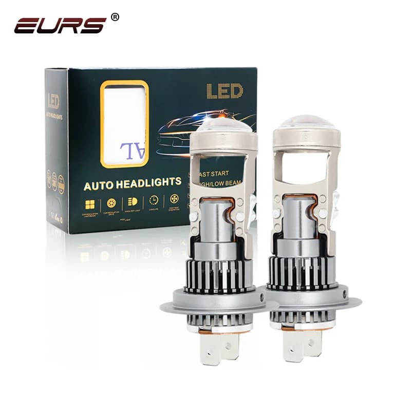 EURS Mini H7 Led Lens lampadina del faro H11 proiettore Led 9005 Hb3 9006 Hb4 H10 fendinebbia proiettore fari lampadine faro
