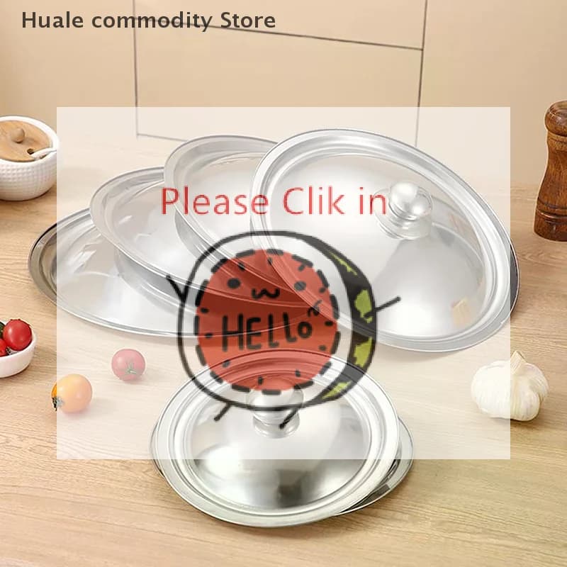 diHG di 10-32 cm Stainless Steel Round Pot Cover Universal Spare Pan Cover Washable in Wok pan dishwasher