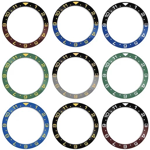 Inserto per ghiera orologio in ceramica 38mmx30.7mm GMT per cassa Sub SKX007 SRPD, ghiera con scala 12 ore per cassa NH35