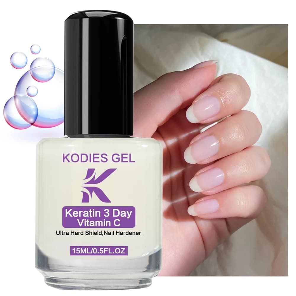 KODIES GEL Nail Growth Keratin Nail Strengthening for nails Strong nails Treatment for cuticles Serum Vitamin C Formula Hardening manicure care