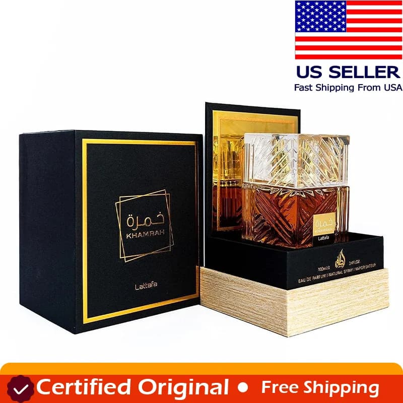 Original Arabic Perfume Lattafa 100ML Khamrah Qahwa Dukhan Fragrance Spray for Woman Cologne for Man
