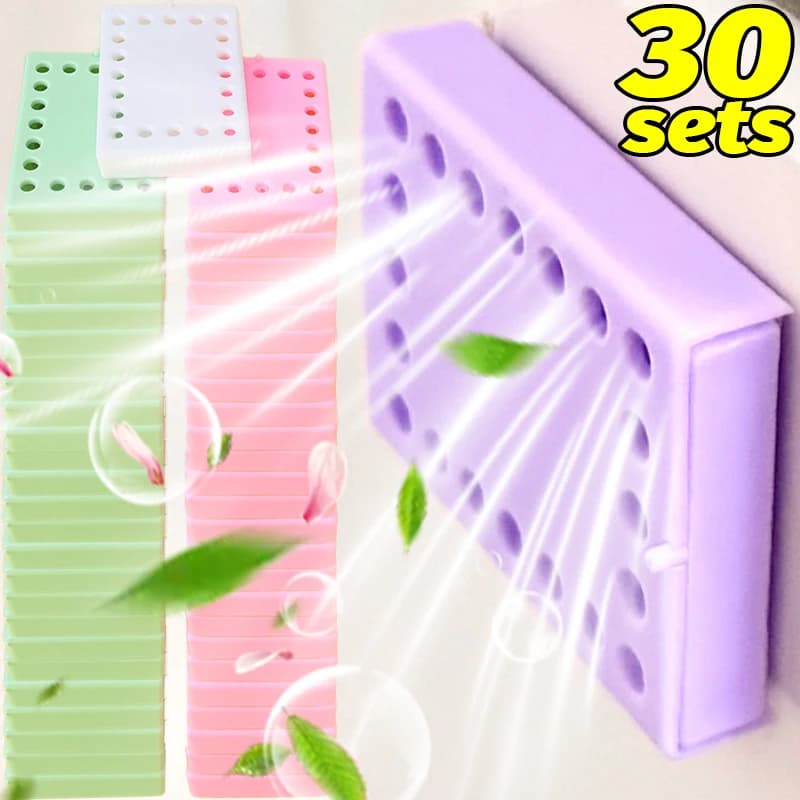 30/1x Deodoranti per ambienti solidi Compresse profumate per aromaterapia a lunga durata Deodorante per incenso per la casa Bagno Guardaroba Toilette Auto