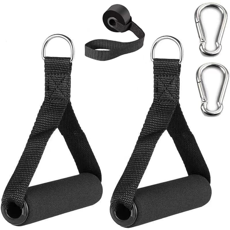 Gym handles Extra wide foam handles for fitness Crossfit Lift Pull training accessories for cable tubes with rope D for heavy loads