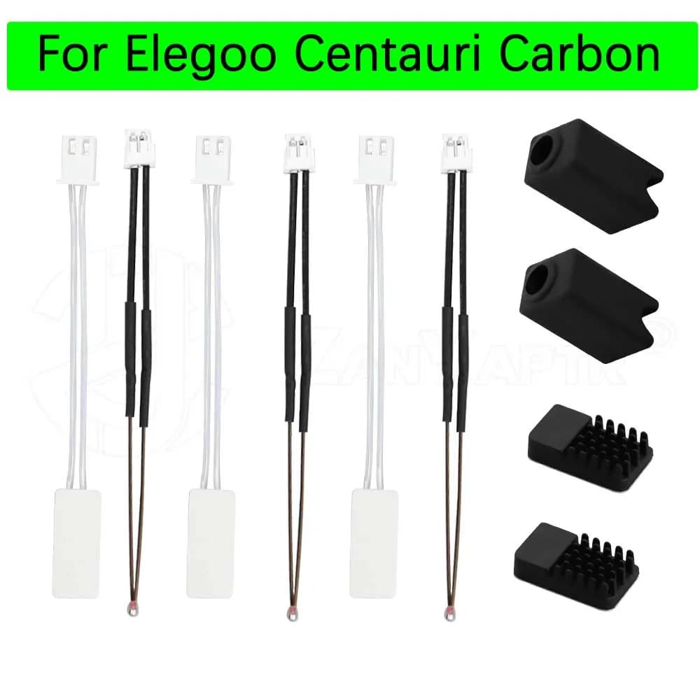 Per Elegoo Centauri Riscaldatore Al Carbonio Termistore 24V 60W Tubo di Riscaldamento In Ceramica Hotend Calzino In Silicone Spazzola In Silicone Parti Della Stampante 3D