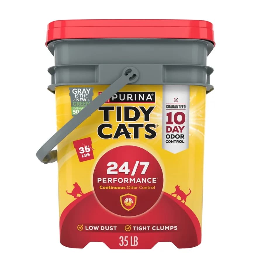Purina 24/7 Performance Lettiera Agglomerante per Gatti Profumo di Lino Pulito Secchio da 35 libbre