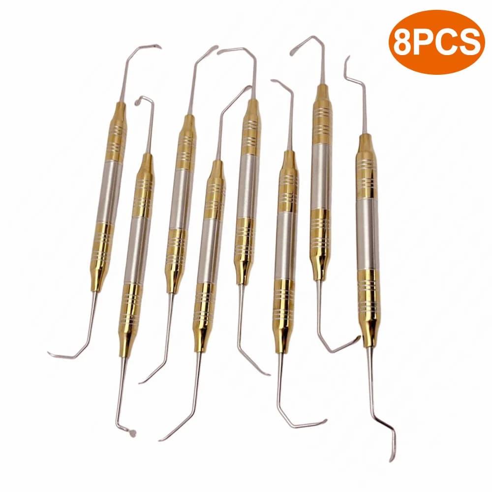 8 pezzi kit di sollevamento sinusoidale massillare dentale ascensori separatore periosteale per strumenti di sollevamento esterni per chirurgia implantare