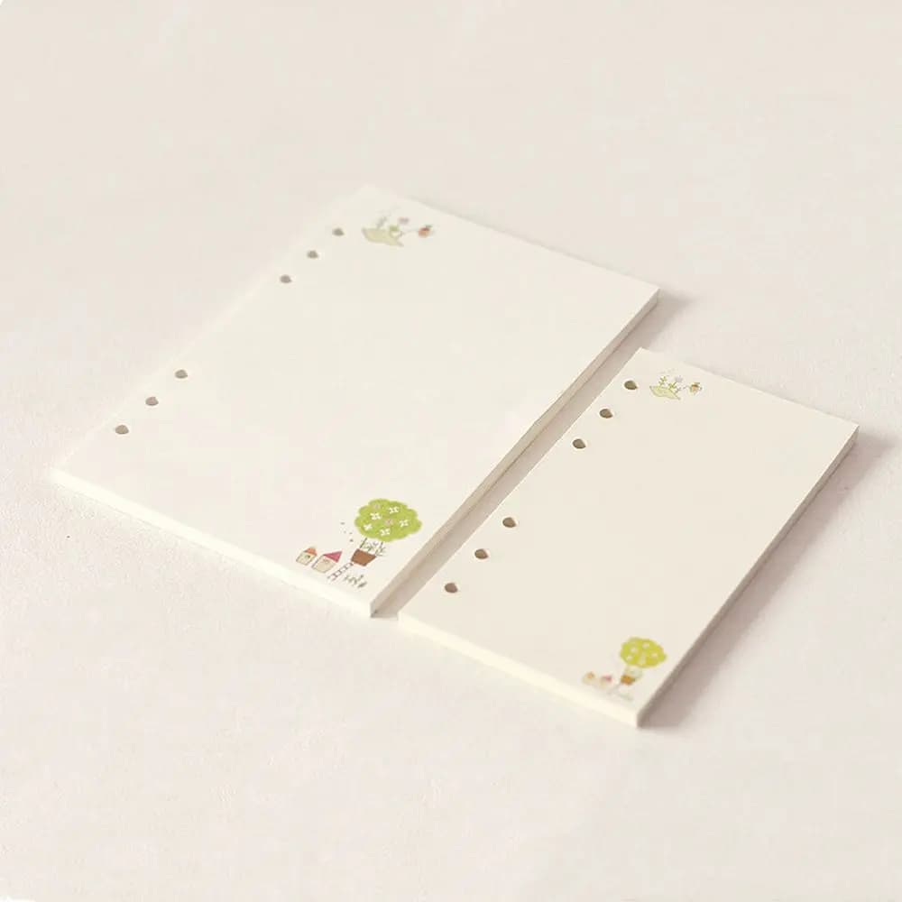 Students Agenda Monthly Daily Planner A5 A6 45 Sheets Binder Inside Page Loose Leaf Paper Refill Notebook Paper Notebook Refill