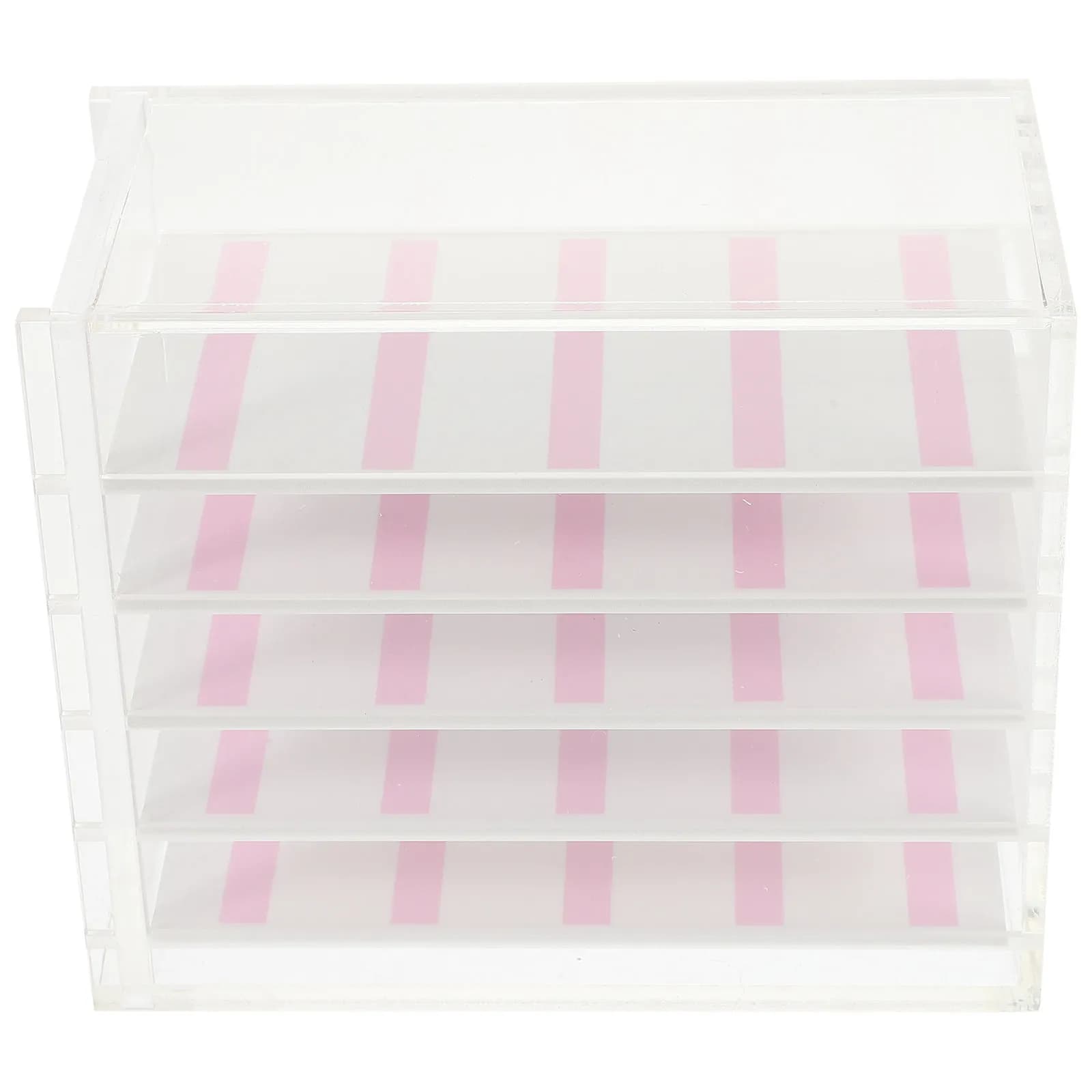 Organizer per Nail Art a 5 Livelli, Design Leggero e Portatile, per Mantenere la Scrivania Pulita Ovunque e in Qualsiasi Momento, Scatola per Conservazione Nail Art