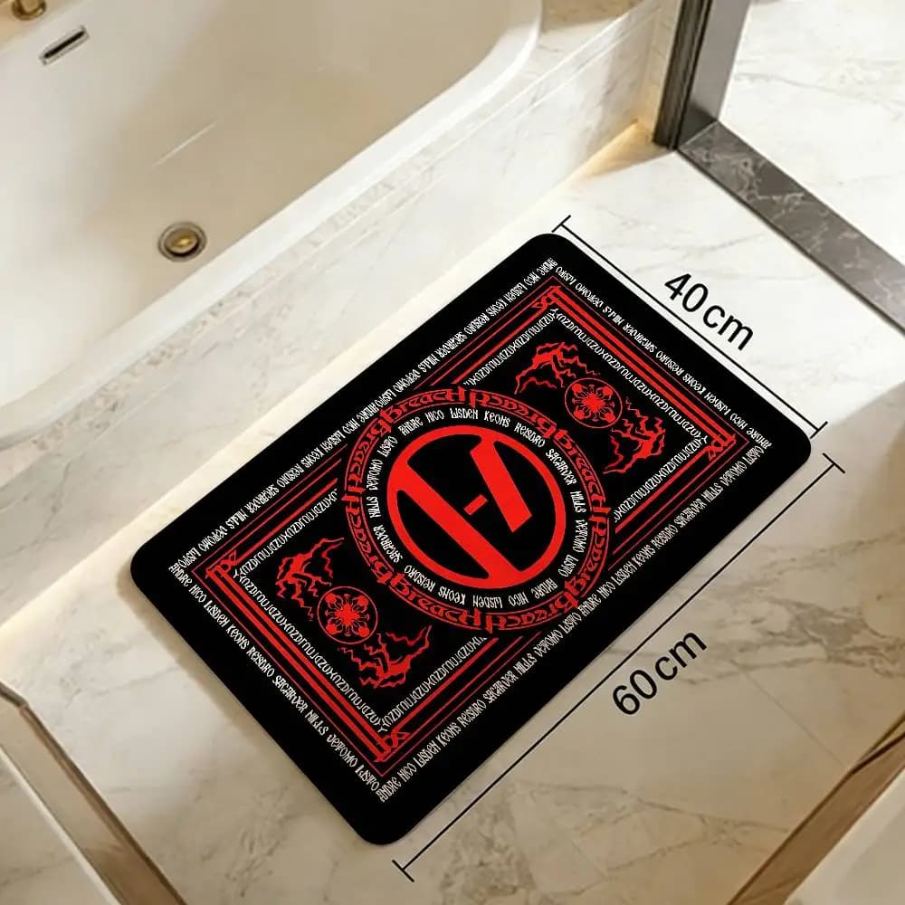 Popolare tappetino d'ingresso T-Twenty One Pilot Band, stile nordico, tappetino per la casa, tappetino per bagno e toilette, tappetino decorativo per camera da letto e hotel