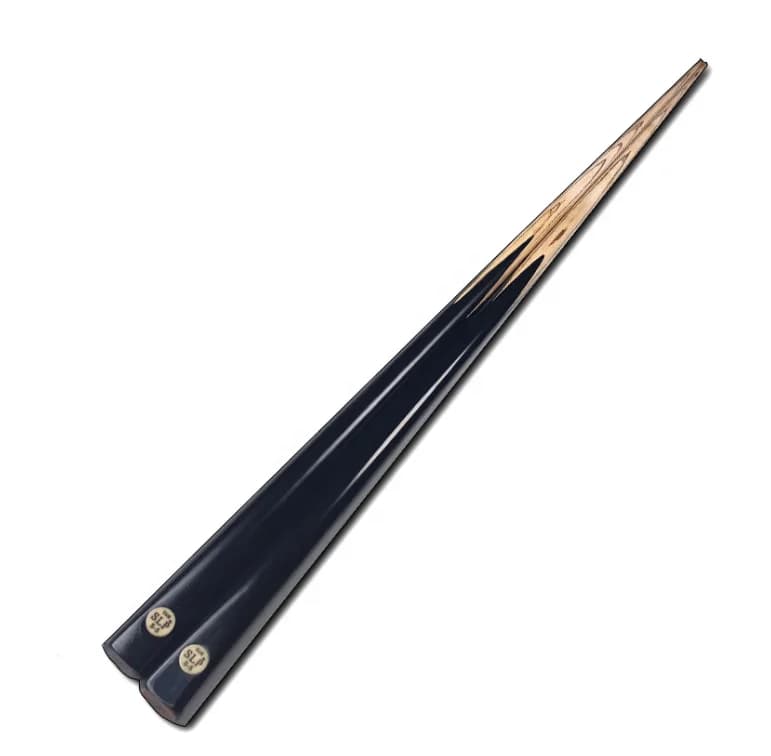 Stecca da Biliardo in Legno di Frassino da 57 Pollici, 1 Pezzo, con Punta in Ottone/Argento da 10mm, 530g, Impugnatura in Legno Massello, Logo Personalizzabile, per Snooker e Biliardo