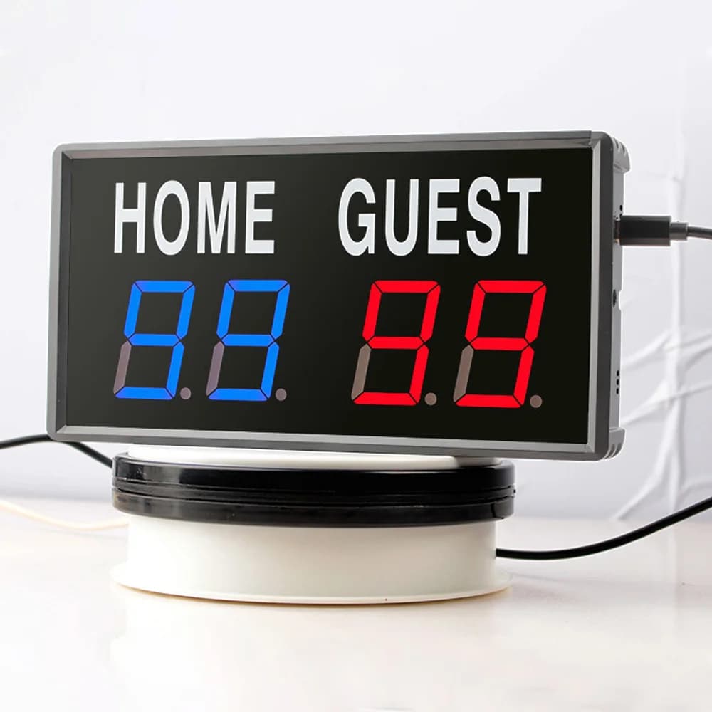 Tabellone segnapunti elettronico a LED a 4 cifre con telecomando per forniture per partite di Ping Pong da Ping Pong da basket