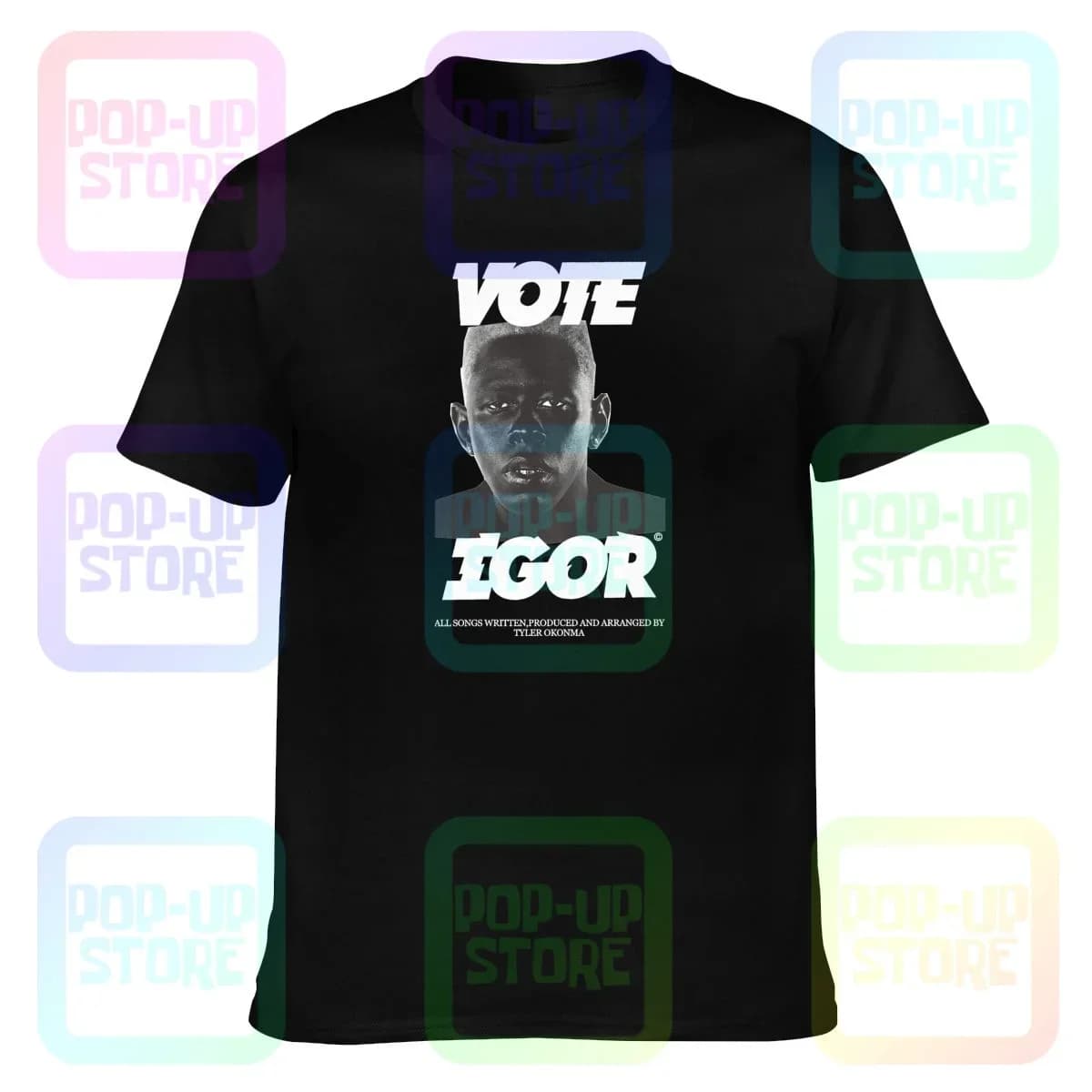 Tyler Creator Vote Igor Stampa Golf Kill Them Earfquake Cherry Future T-shirt Tee Shirt Quotidiano Naturale