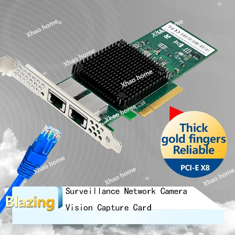 For Intel X710-DA2 dual port PCI-E 10G server network card (SFP+) 10 GBPS Ethernet adapter for industrial PC ESXi visual acquisition