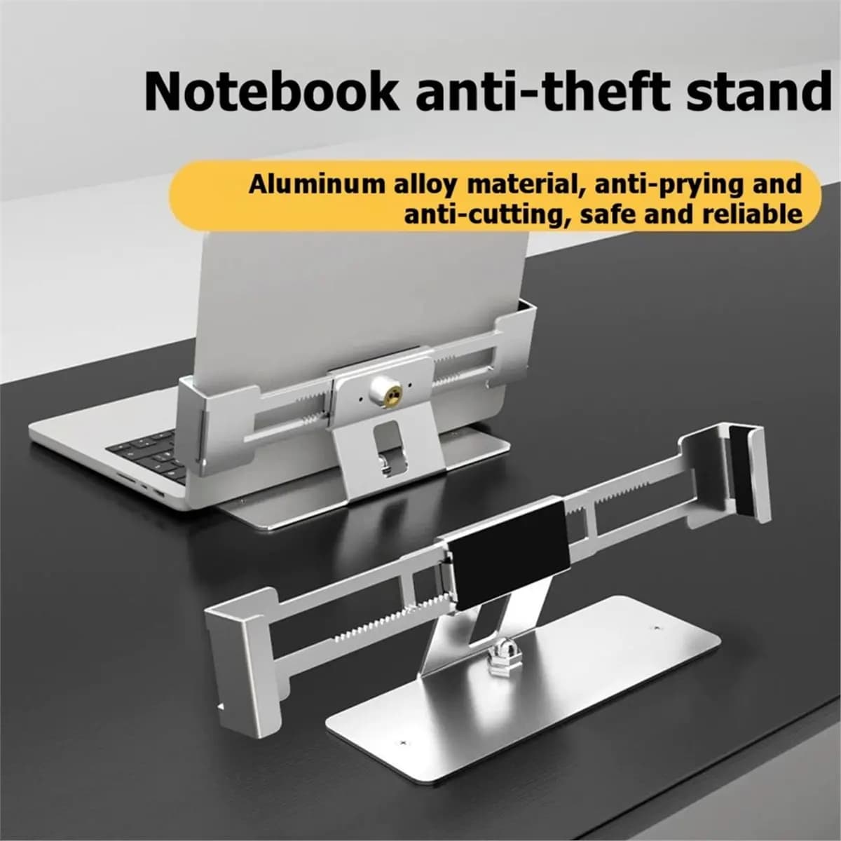 Laptop Stand with Lock Anti-Theft Desktop Display Aluminum Alloy Tablet Stand