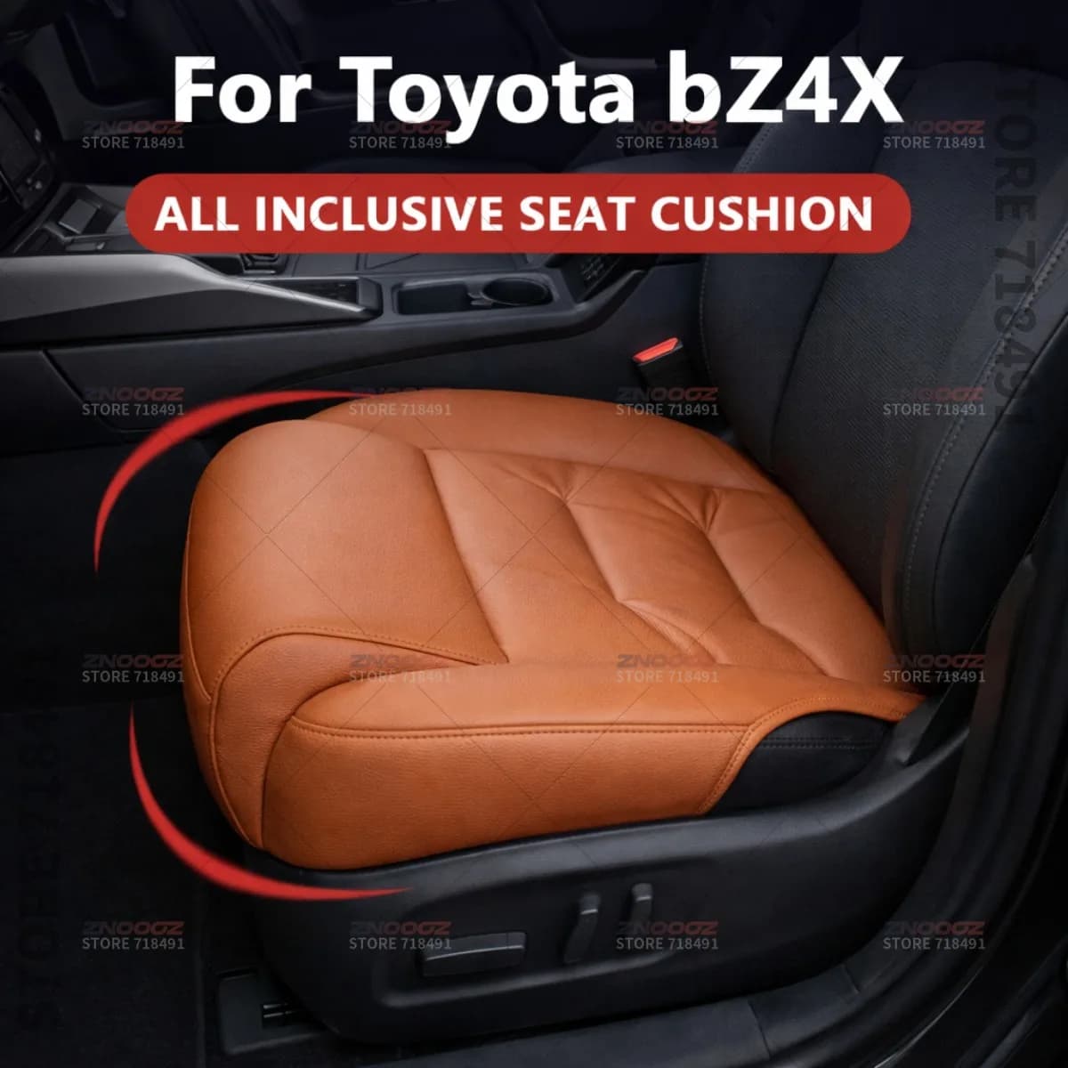 For Toyota bZ4X Car Seat Leg Support Extension Seat Cover Memory Foam Extender Cushion Interior Accessories
