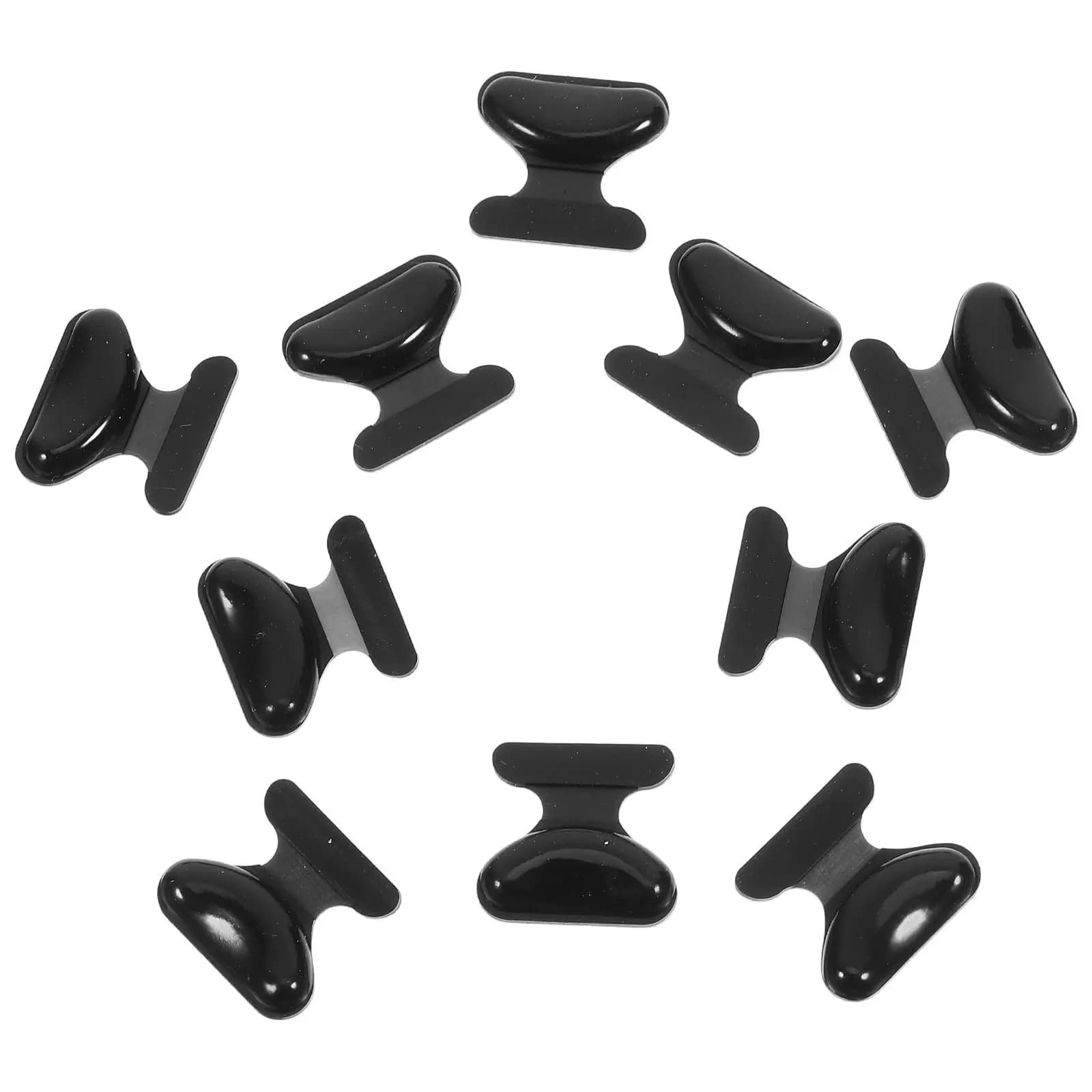 Cuscinetti antiscivolo per occhiali, cuscinetti in silicone morbido di ricambio, adatti per montature in plastica, kit di riparazione per occhiali da sole